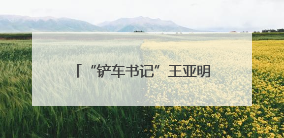 “铲车书记”王亚明：铁臂护航夏种水脉